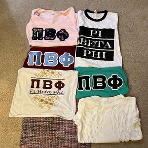 Pi Beta Phi sorority shirt pack